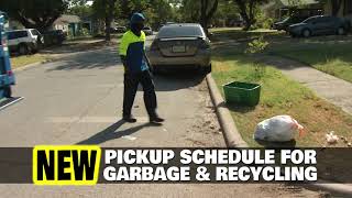 City of Grand Prairie New Pickup Schedule For Garbage amp Recycling [upl. by Jorgan10]