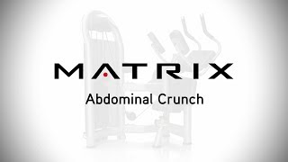 Abdominal Crunch Aura Series  Setup amp Movements  Matrix Fitness [upl. by Anirb]