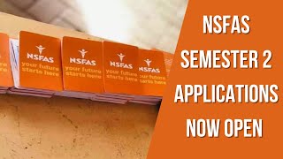 NSFAS Applications For Semester 2 Now Open  Careers Portal [upl. by Yssac]