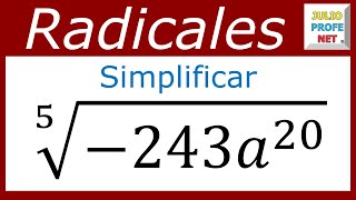 SIMPLIFICACIÓN DE EXPRESIONES CON RADICALES  Ejercicio 6 [upl. by Mozza]