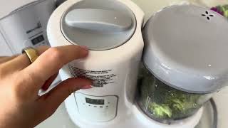 Grownsy Baby Food Maker 2 in 1 Review and Demo [upl. by Nanyt538]