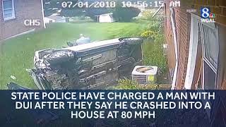 80 MPH CRASH Mini Cooper flips into home driver faces DUI [upl. by Eirrot]