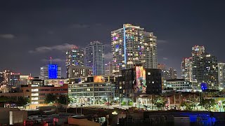 Sunset View Night Downtown San Diego California [upl. by Annodahs682]