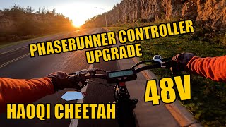 HAOQI CHEETAH Phaserunner Controller Upgrade Test on 48V [upl. by Cathrin867]