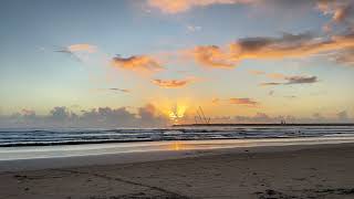 Matosinhos Beach 4K  Sunset  Surf  Sea 🌊 [upl. by Auqinahs]