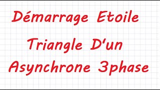 Démarrage etoile triangle dun moteur asynchrone 3phasé [upl. by Nnahtebazile]