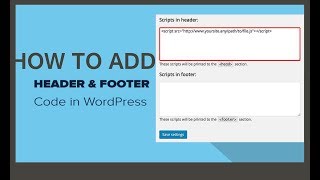 Insert headers and footers code Wordpress Plugin 2019 [upl. by Esiuol]