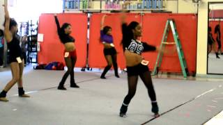 HBCU Dance Audition Prep March 16 2013  stand routine 1  lead by 8 [upl. by Fry]