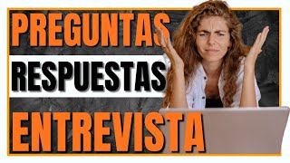 PREGUNTAS y RESPUESTAS en una ENTREVISTA de trabajo ✌️ ¡PASAS FIJO [upl. by Niroht]