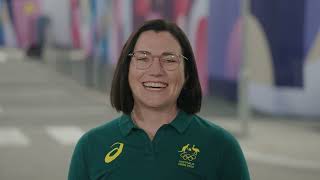 AUS Olympic Team Chef de Mission Anna Meares first press conference in Paris [upl. by Gualterio300]