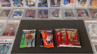 Hunting for Jordan Kobe Iverson and more Fun closet find Late 90s Upper Deck Basketball Packs [upl. by Silvie]