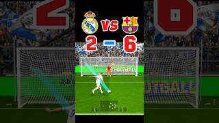 Real Madrid VS Barcelona Penalty Shootout Challenges🤯💥efootball football foryou fifa cr7 bd [upl. by Ardelis]