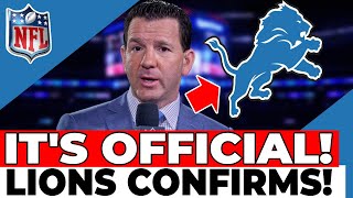 DONE THIS WAS NOT EXPECTED NFL CONFIRMS 2 LIONS STARS LEAVE DETROIT LIONS NEWS TODAY [upl. by Elleirda250]