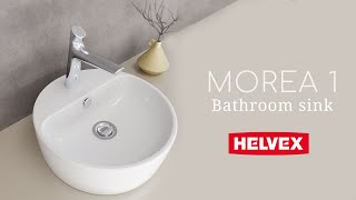 Morea bathroom sink  HELVEX USA [upl. by Ahsinoj492]