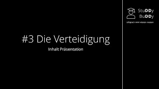 Die Verteidigung  3 Präsentation Inhalt [upl. by Jelena947]