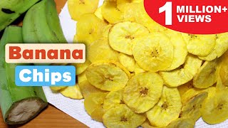 How to Make Banana Chips  Homemade Banana Chips Recipe  Kanaks Kitchen [upl. by Hynes986]