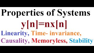 Properties of Systems Example 4 [upl. by Rusty]