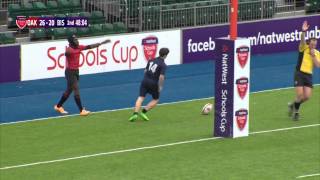 Highlights  Natwest Schools Cup 2015 U15 Vase Oakham School Vs Bishop Wordsworths Grammar [upl. by Aicilihp]