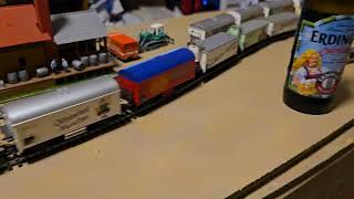 Marklin Oktoberfest trains 89 beer cars Setup 2 had to make 2 trains Power [upl. by Caffrey]