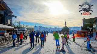 Skiing Zell am See  No1 Blue Run  Skiing Austria [upl. by Ryter328]