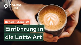 Barista Tutorial 4 Latte Art Herz amp Rosetta  Coffee Circle [upl. by Nyrmac825]