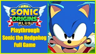 Sonic Origins Plus  Sonic the Hedgehog  Full Game Playthrough [upl. by Garaway]