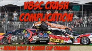 V8 Supercar Crash Compilation  Bonus V8ST Crashes amp Carrera Cup [upl. by Crandale]