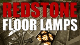 Minecraft Tutorial  How to Power Redstone Floor Lamps From Underneath [upl. by Ajani412]