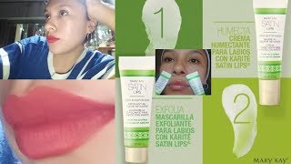 LABIOS DE SEDA 👄😱EXFOLIANTE MARY KAY  LABIOS BONITOS MARY KAY Karité Satin Lips [upl. by Dis]