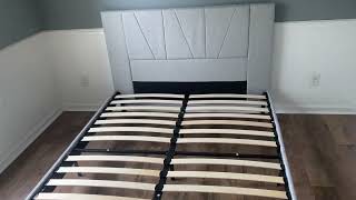 Flolinda Queen Size Bed Frame Review  Style Meets Strength [upl. by Cappello]