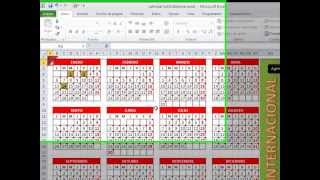 Plantilla Calendario Excel 2014 Agenda Administrador y escanear desde Excel [upl. by Nanaek]