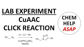 CuAAC click triazole synthesis  laboratory experiment [upl. by Ydderf150]