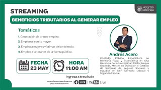 Beneficios Tributarios al Generar Empleo [upl. by Yretsym]