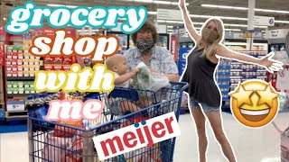 HUGE MEIJER GROCERY HAUL FOR LARGE FAMILY OF 7 Come grocery shop with me  Rachel K [upl. by Aidne902]