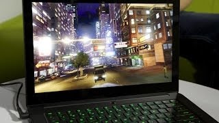 Razer CEO Demos Updated Blade Gaming Laptop [upl. by Rowena]