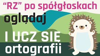 ORTOGRAFIA NA WESOŁO  Pisownia quotRZquot po spółgłoskach p b d k g t j w ch  NAUKA PRZEZ ZABAWĘ [upl. by Refennej]