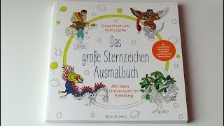 Das grosse Sternzeichen Ausmalbuch Petra Zipfel Malbuch für Erwachsene Flip Through coloring book [upl. by Ical782]