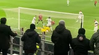 GOAL LEAO ROVESCIATA MILAN PSG 21 RIPRESO DALLO STADIO PRIMO ANELLO BLU [upl. by Ming744]