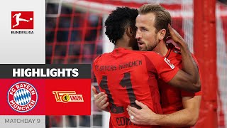 Kane cant stop scoring  FC Bayern München  1 FC Union Berlin  Highlights  MD 9 – Bundesliga [upl. by Anirtap]