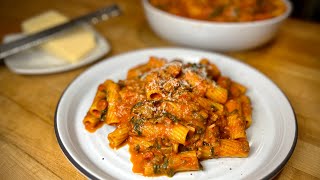 Rigatoni with Creamy Sausage and Spinach Tomato Sauce [upl. by Hunsinger988]