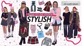 how to make your outfits more stylish 20 STYLING IDEAS [upl. by Halian]