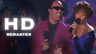 Whitney Houston Stevie Wonder  We Didnt Know Live Arsenio Hall Show 1990  HD Remaster 60fps [upl. by Beach278]