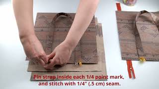 Easy Zipper Bag  DIY Sewing Tutorial  Sustainable Fashion  Upcycle [upl. by Atteiluj]