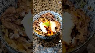 Gyudon food cooking tasty easyrecipe [upl. by Karmen]