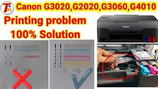 Canon G3020 ink problem Canon G3020 ink pipe empty Canon printer Colour print problem [upl. by Ruphina]