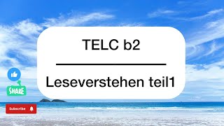 Leseverstehen b2  Teil 14 [upl. by Fowler]