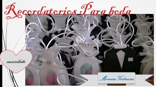 Recordatorios para matrimonioDIY [upl. by Nahttam405]