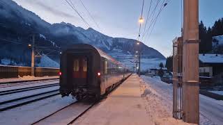 Abfahrt des InterCity 894 am 20012024 in Dorfgastein [upl. by Pippo]