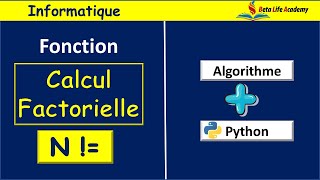 Informatique  créer une fonction pour calculer la factorielle [upl. by Crudden]