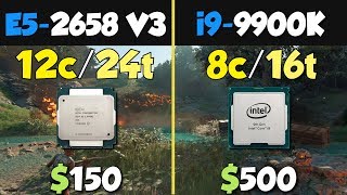 i99900K vs Xeon E52658 V3 [upl. by Mora]